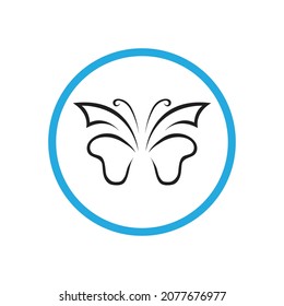 Butterfly logo Vector icon design template
