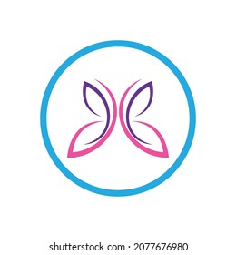 Butterfly-Logo, Vektorsymbol-Designvorlage