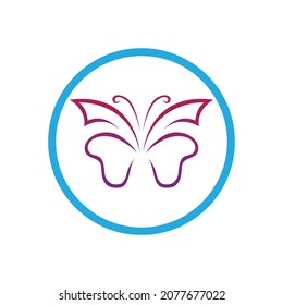 Butterfly logo Vector icon design template