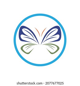 Butterfly logo Vector icon design template