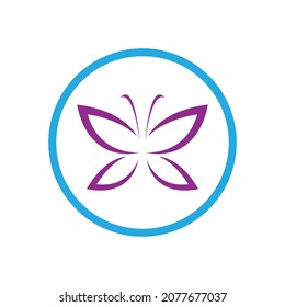 Butterfly logo Vector icon design template
