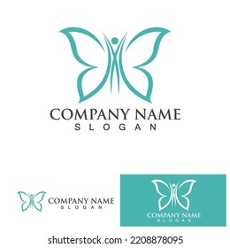  Butterfly logo  Vector icon design