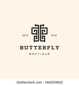 Butterfly Logo Vector Icon Illustration For Business Design