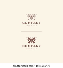 Butterfly logo vector icon illustration
