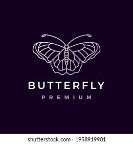 ilustración vectorial del logotipo de mariposa