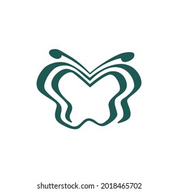 butterfly logo vector icon illustration