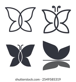 Butterfly Logo Vector Icon Template Illustration