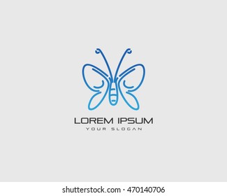 Butterfly Logo Vector Illustration