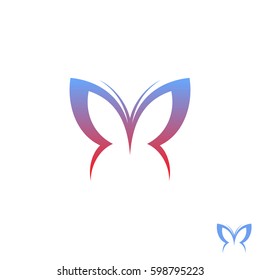 Butterfly. Logo. Vector illustration
