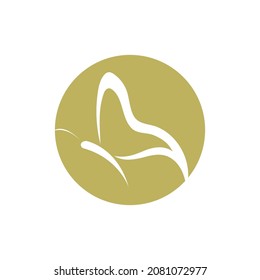 Butterfly logo Vector illustration design template