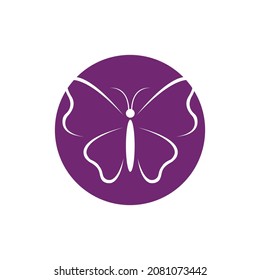 Butterfly logo Vector illustration design template