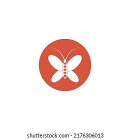 butterfly logo vector illustration design template.