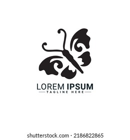 Butterfly logo vector illustration design 