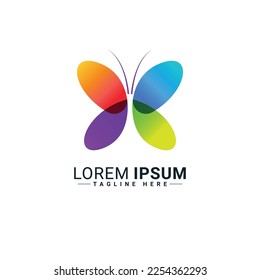 Butterfly-Logo, Vektorgrafik-Design 