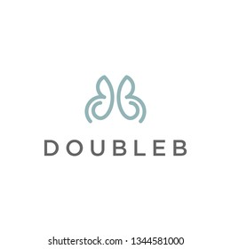 butterfly logo vector illustration template design