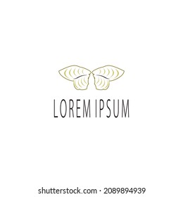 Butterfly logo. Vector illustration template design 
