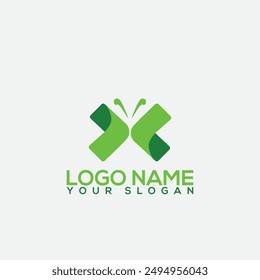 logotipo de mariposa línea de Vector contorno monoline icono ilustración