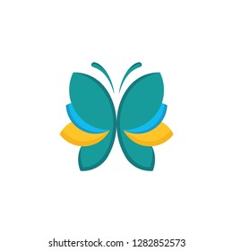 butterfly logo vector template