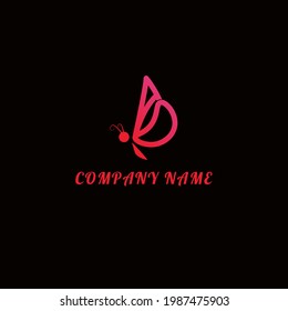 el logo de la mariposa, con alas con las iniciales Ad es muy hermoso