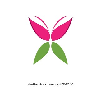 Butterfly logos symbol template