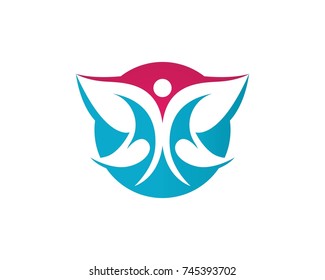 Butterfly logos symbols