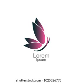 Butterfly logo,Vector logo template