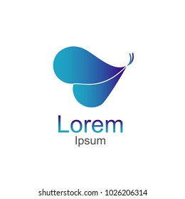 Butterfly logo,Vector logo template