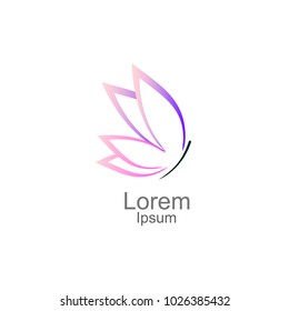 Butterfly logo,Vector logo template