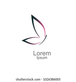 Butterfly logo,Vector logo template