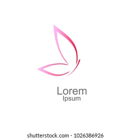 Butterfly logo,Vector logo template