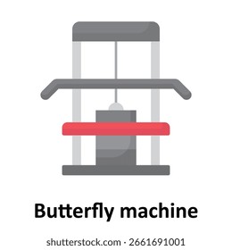 Butterfly machine Vector Icon which can easily modify or edit

