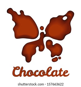 Butterfly made of chocolate