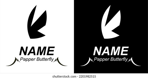 Una mariposa hecha de papel