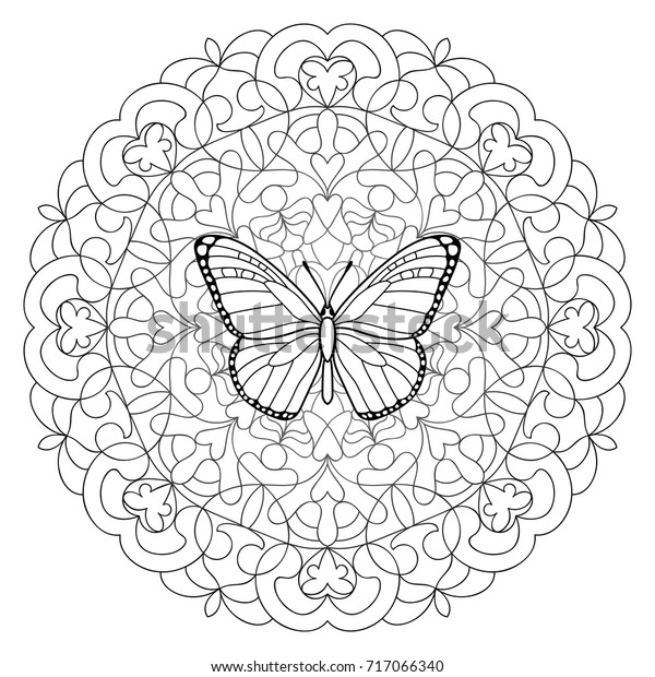 840 Coloring Pages Butterfly Mandala Images & Pictures In HD