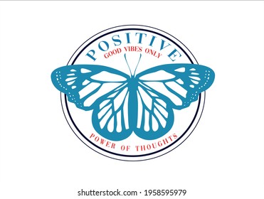 butterfly and message style design vector