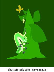 butterfly metamorphosis cartoon poster