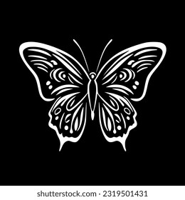 Butterfly - Minimalist and Flat Logo - Vector illustration