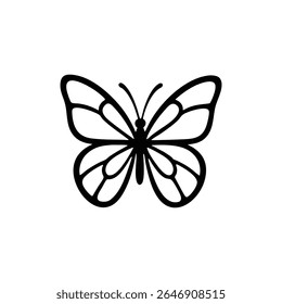 butterfly minimalist vector logo design