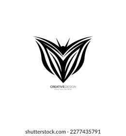 Butterfly modern flat logo design