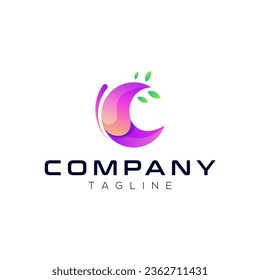Butterfly modern gradient logo design
