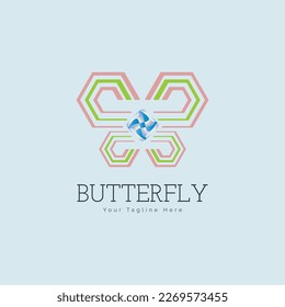diseño de plantilla de logotipo de línea moderna para marca o empresa y otros