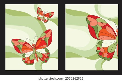 
Butterfly, modern style, Stained Glass style, vector files for packaging design, fabric prints, wallpaper, book covers, printed materials, wrapping, equipment. Files can be customized for work.