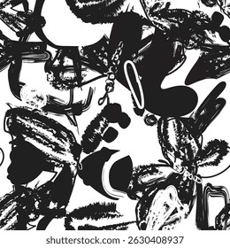 Butterfly Monochrome Abstract pattern design for fashion textiles, graphics and crafts