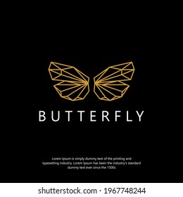 Butterfly monoline elegant logo tamplate Design