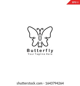 Design-Vorlage für das Butterfly-Monoline-Logo