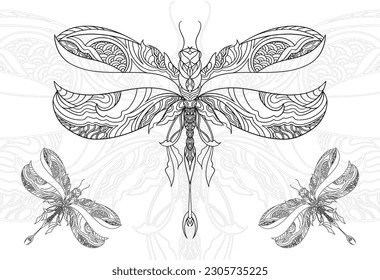 Schmetterling, Motte, Ornament, Vektorgrafik, Insekt, Zierelement, Symbol, Textur, Druck für Textilien 