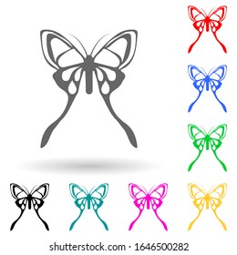 butterfly... multi color style icon. Simple glyph, flat vector of insect icons for ui and ux, website or mobile application