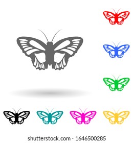 butterfly multi color style icon. Simple glyph, flat vector of insect icons for ui and ux, website or mobile application