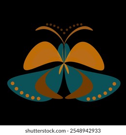 Butterfly multi-colored  Butterflies with a pattern. The composition contains flowers. 