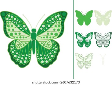 Butterfly multilayered 3d paper craft design for crafting